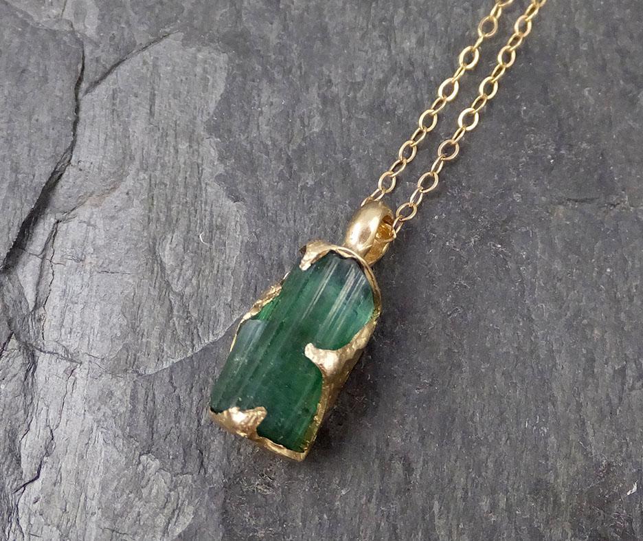 Gold Pendant with Gemstone